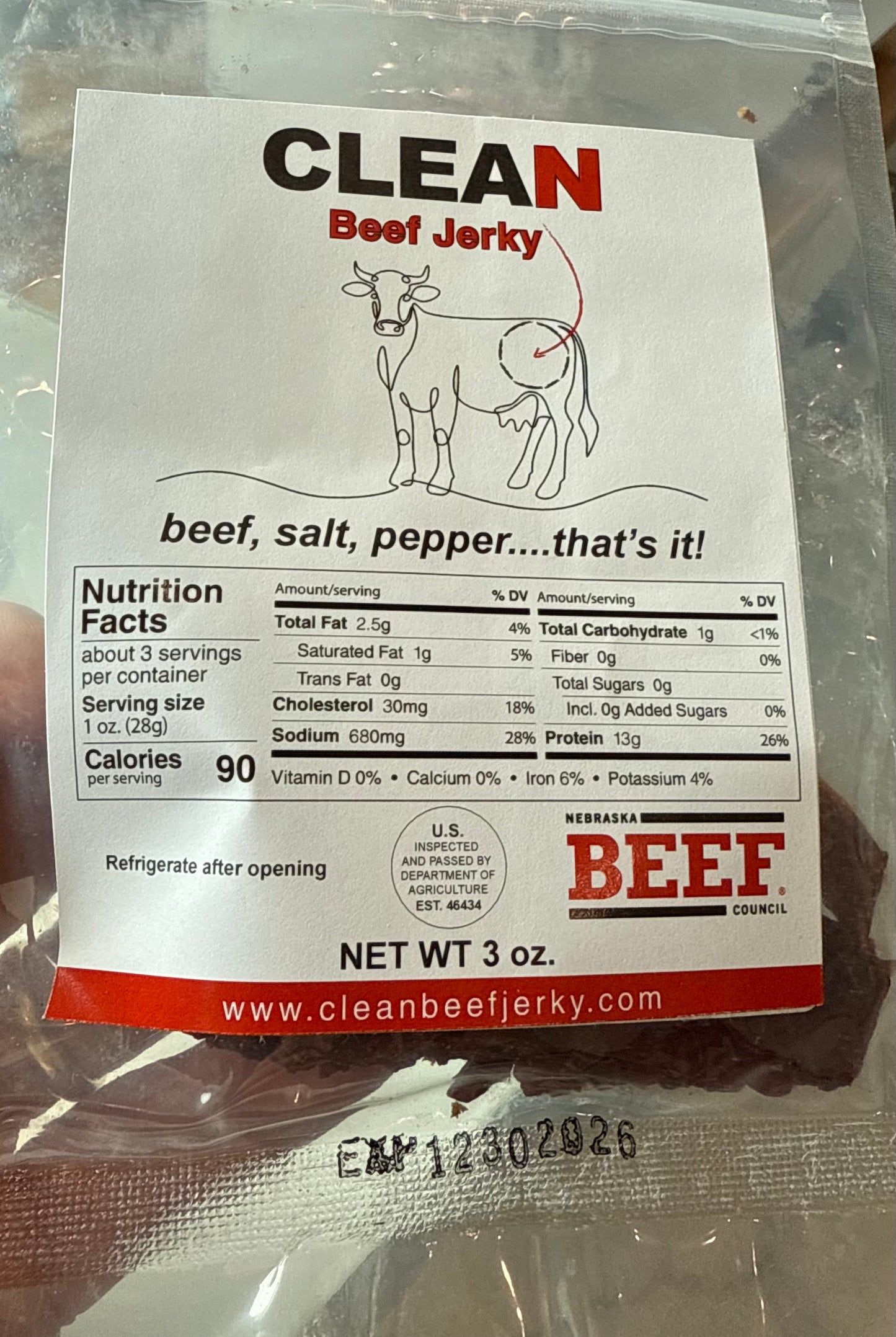 Clean Beef Jerky